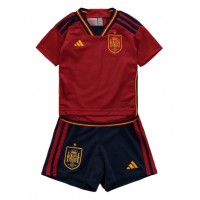 Spanien Hjemme Trøje Børn VM 2022 Kortærmet (+ Korte bukser)